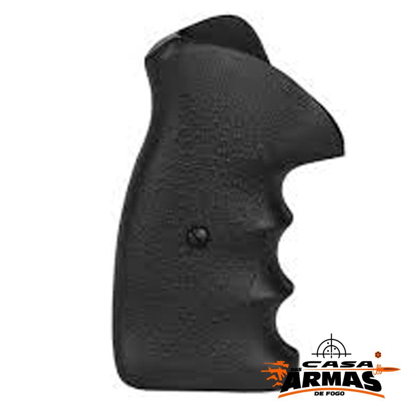 Empunhadura Anatômica Combat para Revolver Taurus 6 ou mais Tiros Polimero Preto