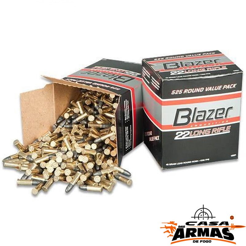 Munição CCI Blazer Cal .22 LR 38GR LRN Cx 525