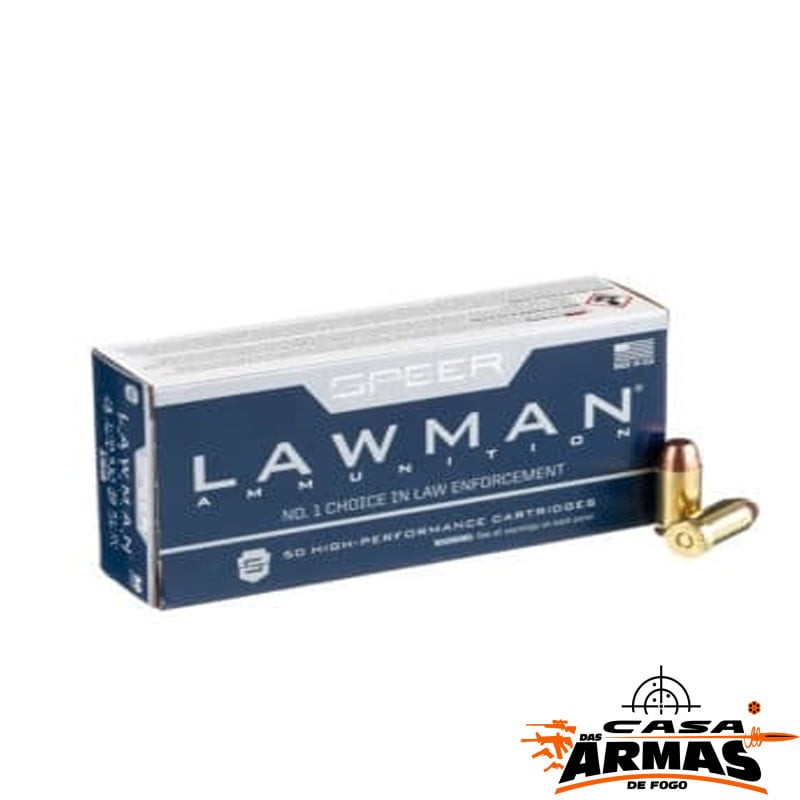Munição SPEER LAWMAN 45 Auto 185GR TMJ Cx 50