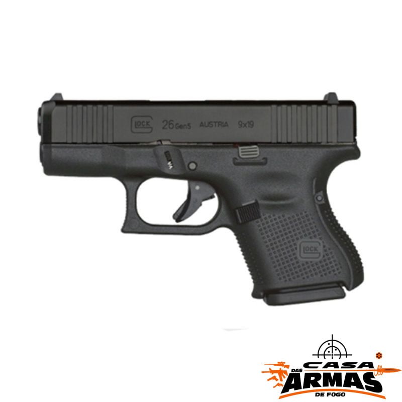 Pistola Glock G26 Gen5 Calibre 9Mm 10+1 Tiros